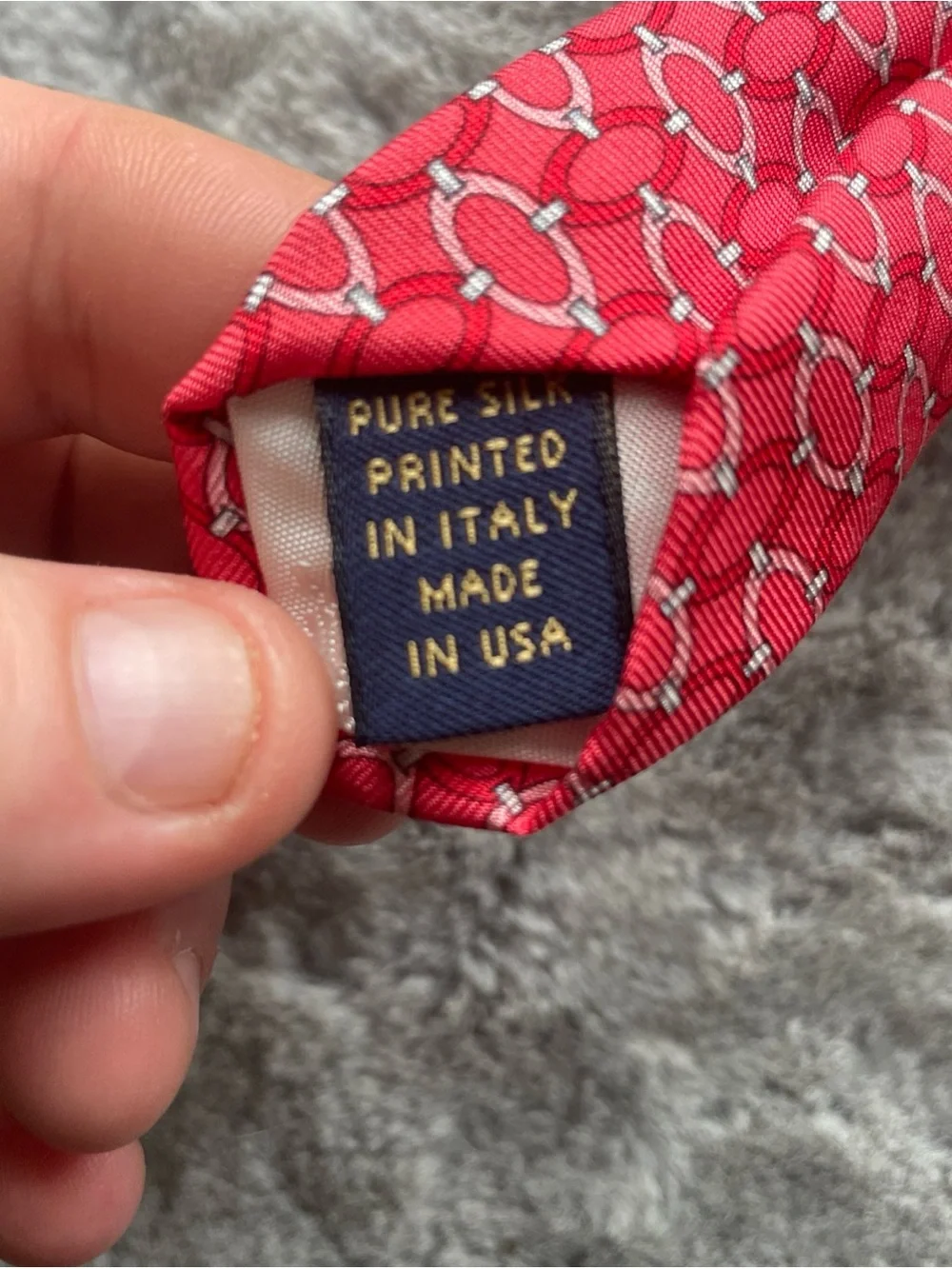 Brooks Brothers Red Geometric Silk Tie